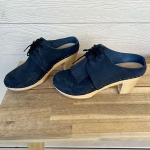 Bryr Millie Lace-Up Clog with Kilt - Ink